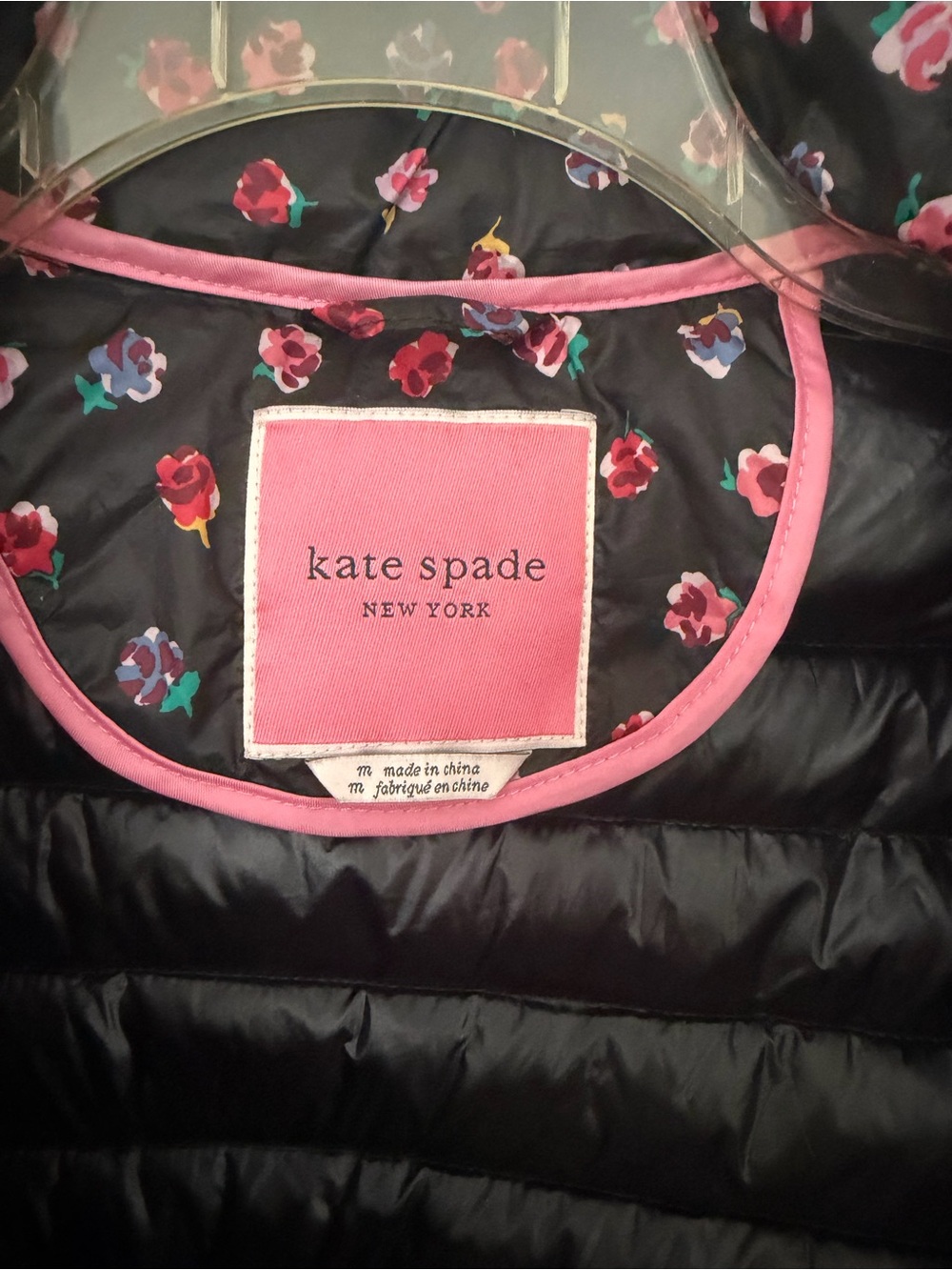 Kate Spade Packable Down Mini Roses Jacket Size M - Picture 8 of 10